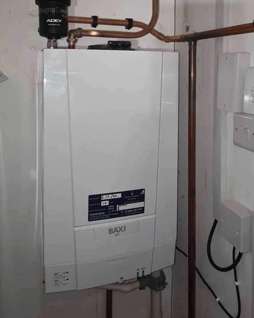 Baxi combi boiler installation by Bonner's Plumbing & Heating